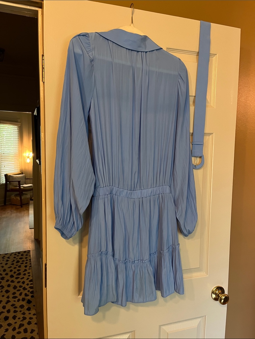 Ramy Brook Light Blue Dress with Removable Belt - Picture 4 of 5